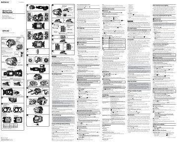 Sony MPK-WG - MPK-WG Consignes dâutilisation Portugais