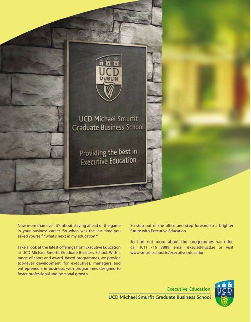 UCD Business at 100 - University College Dublin