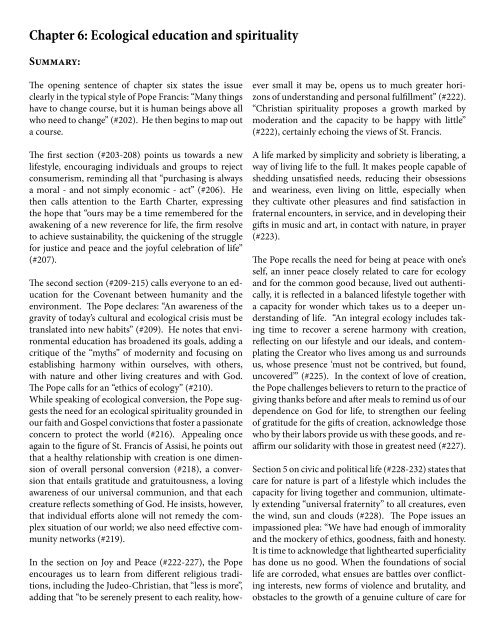Study Guide for Laudato Si’