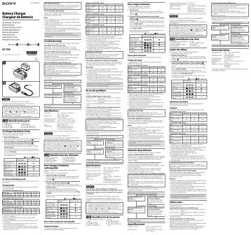 Sony BC-TRV - BC-TRV Mode d'emploi Espagnol