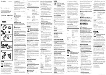 Sony FDA-EV1MK - FDA-EV1MK Consignes dâutilisation Allemand