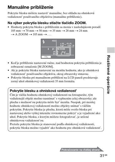 Sony HVL-F43M - HVL-F43M Consignes d&rsquo;utilisation Slovaque