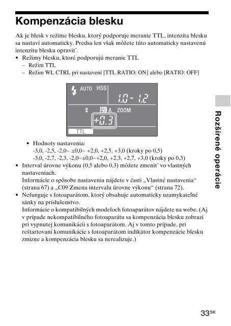 Sony HVL-F43M - HVL-F43M Consignes d&rsquo;utilisation Slovaque