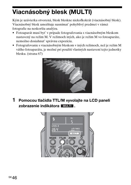 Sony HVL-F43M - HVL-F43M Consignes d&rsquo;utilisation Slovaque