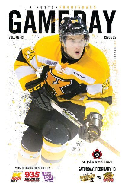 Kingston Frontenacs GameDay February 13, 2016