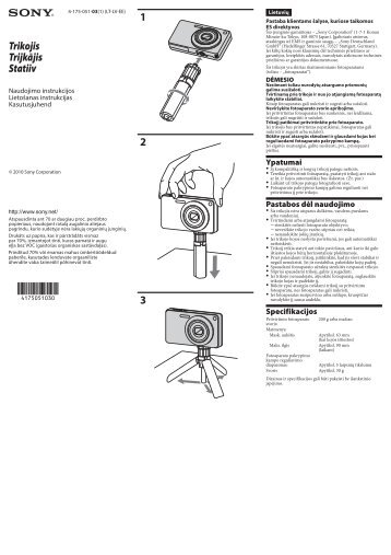 Sony ACC-CTBN - ACC-CTBN Consignes dâutilisation Lituanien