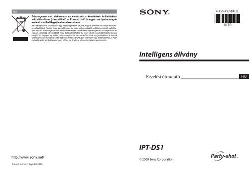 Sony IPT-DS1 - IPT-DS1 Consignes d&rsquo;utilisation Hongrois