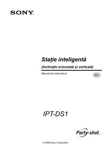 Sony IPT-DS1 - IPT-DS1 Mode d'emploi Roumain