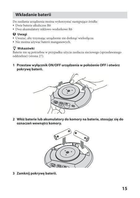 Sony IPT-DS1 - IPT-DS1 Mode d'emploi Polonais