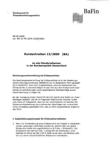 Beleihungswertermittlung bei Erbbaurechten