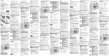 Sony ACC-TRW - ACC-TRW Mode d'emploi Espagnol