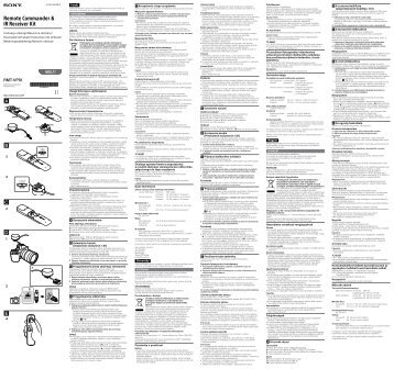 Sony RMT-VP1K - RMT-VP1K Consignes dâutilisation TchÃ¨que