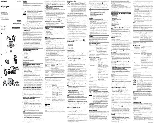 Sony HVL-RL1 - HVL-RL1 Consignes d&rsquo;utilisation Slovaque