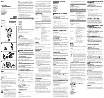 Sony HVL-RL1 - HVL-RL1 Consignes dâutilisation