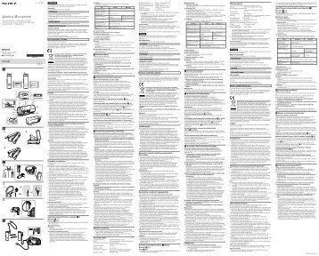 Sony ECM-AW4 - ECM-AW4 Mode d'emploi TchÃ¨que