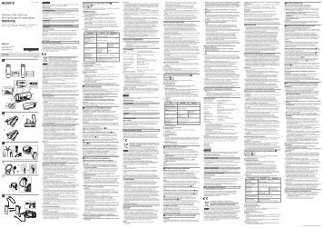 Sony ECM-AW4 - ECM-AW4 Mode d'emploi Russe