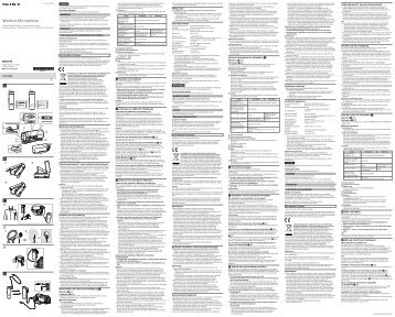 Sony ECM-AW4 - ECM-AW4 Mode d'emploi Allemand