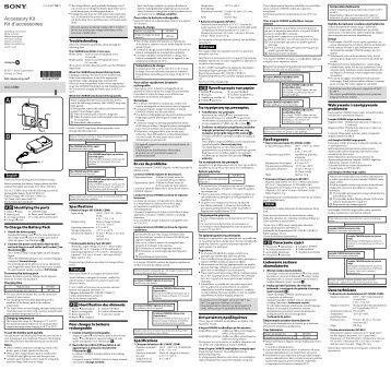 Sony ACC-CSBN - ACC-CSBN Mode d'emploi FranÃ§ais