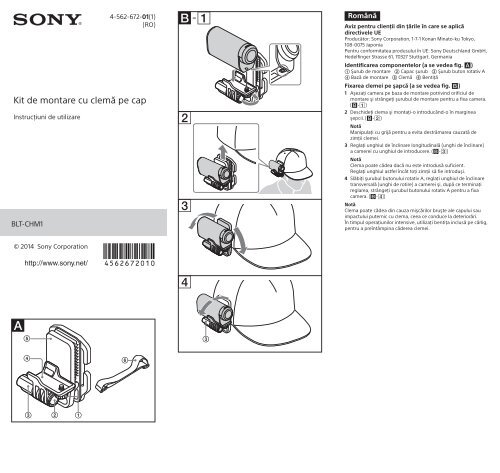 Sony BLT-CHM1 - BLT-CHM1 Consignes d&rsquo;utilisation Roumain