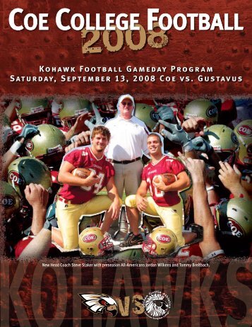 Kohawk Football 2008 - College Football Dvds-Media Guides Project