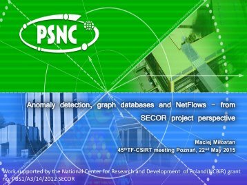 Anomaly detection graph databases and NetFlows - from SECOR project perspective