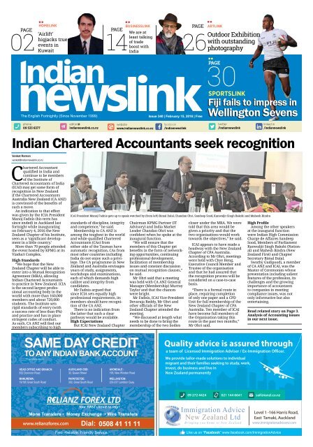 Indian Newslink Feb 15, 2016 Digital Edition