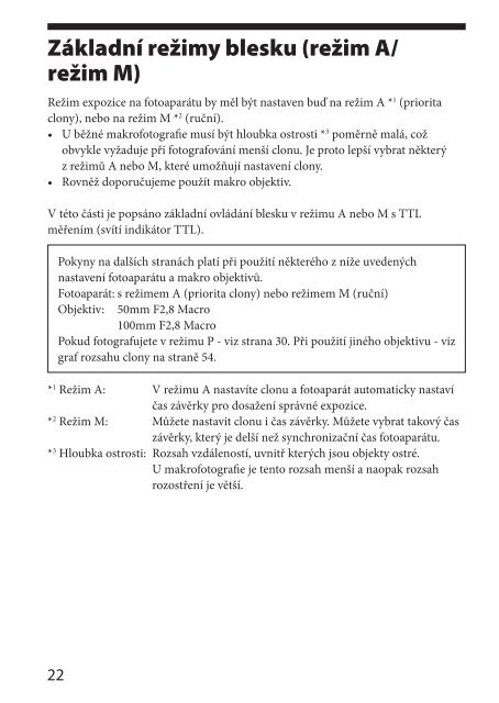 Sony HVL-MT24AM - HVL-MT24AM Mode d'emploi Tch&egrave;que