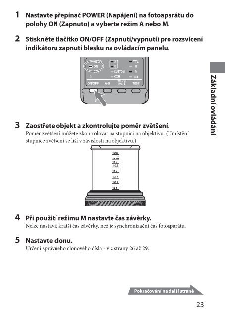 Sony HVL-MT24AM - HVL-MT24AM Mode d'emploi Tch&egrave;que