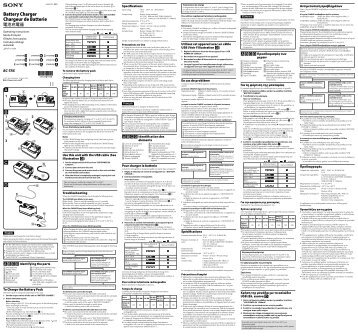 Sony BC-TRX - BC-TRX Mode d'emploi