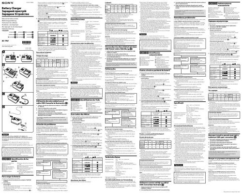 Sony BC-TRX - BC-TRX Mode d'emploi Roumain