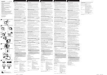 Sony ECM-MSD1 - ECM-MSD1 Consignes dâutilisation TchÃ¨que