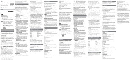 Sony PHA-1A - PHA-1A Guide de r&eacute;f&eacute;rence Danois