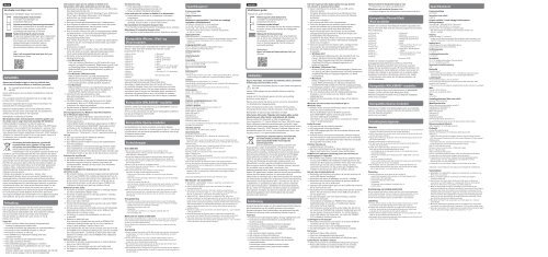 Sony PHA-1A - PHA-1A Guide de r&eacute;f&eacute;rence Su&eacute;dois