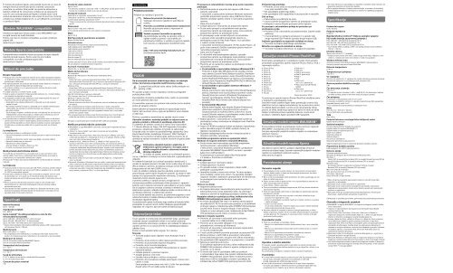 Sony PHA-1A - PHA-1A Guide de r&eacute;f&eacute;rence Slov&eacute;nien