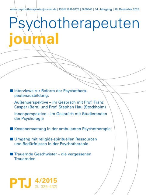 Psychotherapeuten journal