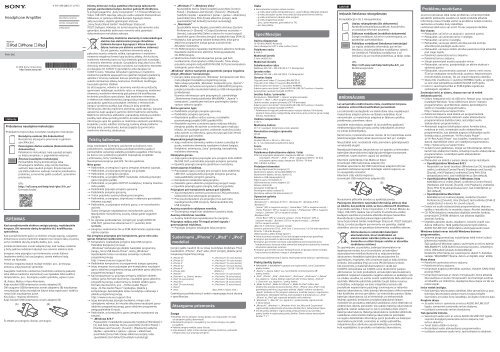 Sony PHA-3AC - PHA-3AC Guide de r&eacute;f&eacute;rence Letton