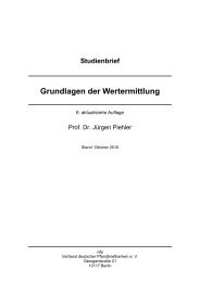 Studienbrief Grundlagen der Wertermittlung