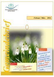 Gemeindebrief Februar Maerz 2016