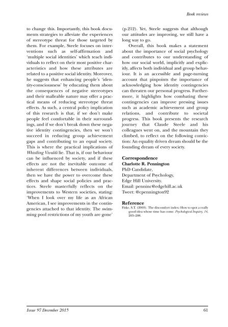 Social Psychology Special Issue