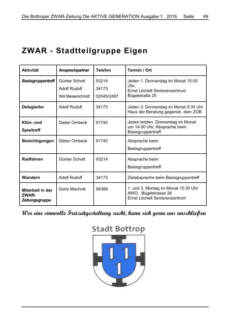 ZWAR-Zeitung Ausgabe 1  2016 neu