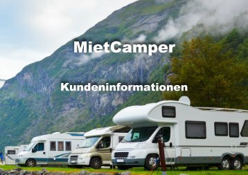 MietCamper - Kundeninformationen 