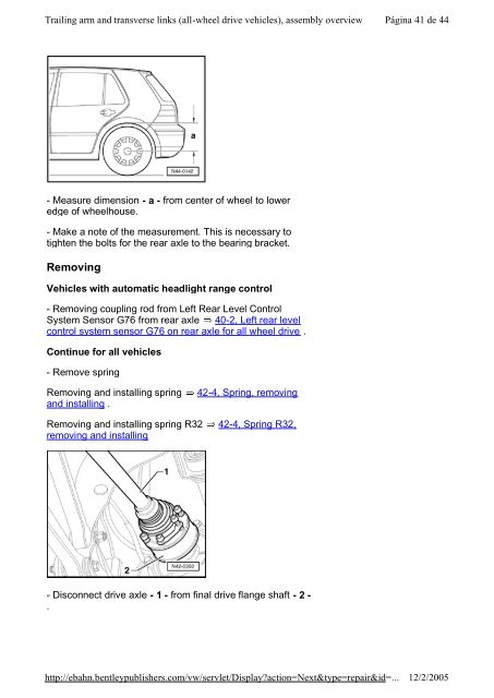 Bentley Volkswagen.Golf.Jetta.R32.Official.Factory.Repair.Manual.1999-2005