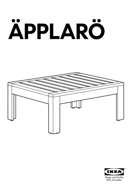Ikea &amp;Auml;PPLAR&amp;Ouml; / H&amp;Aring;LL&amp;Ouml; Divano 2posti/2poggiapiedi, Esterno - S79046298 - Istruzioni di montaggio