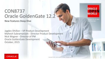 CON8737 Oracle GoldenGate 12.2