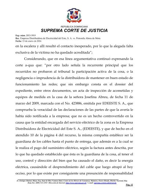 SUPREMA CORTE DE JUSTICIA