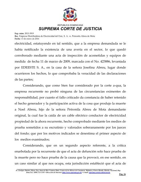 SUPREMA CORTE DE JUSTICIA