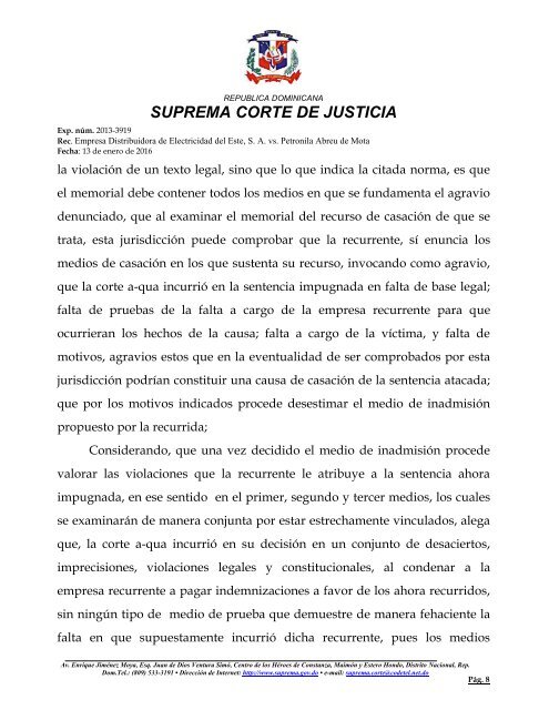 SUPREMA CORTE DE JUSTICIA