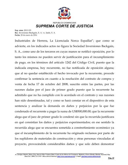 SUPREMA CORTE DE JUSTICIA