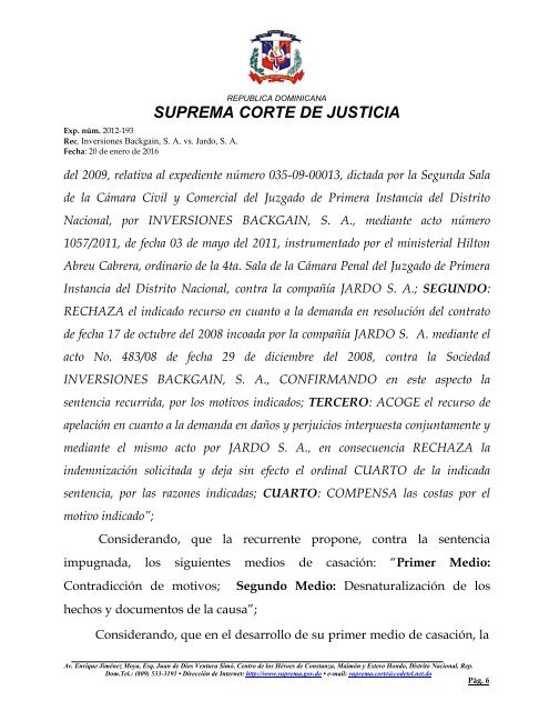 SUPREMA CORTE DE JUSTICIA