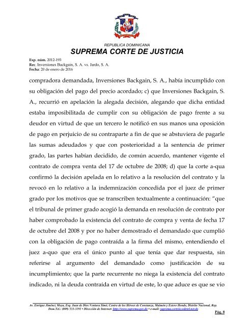 SUPREMA CORTE DE JUSTICIA